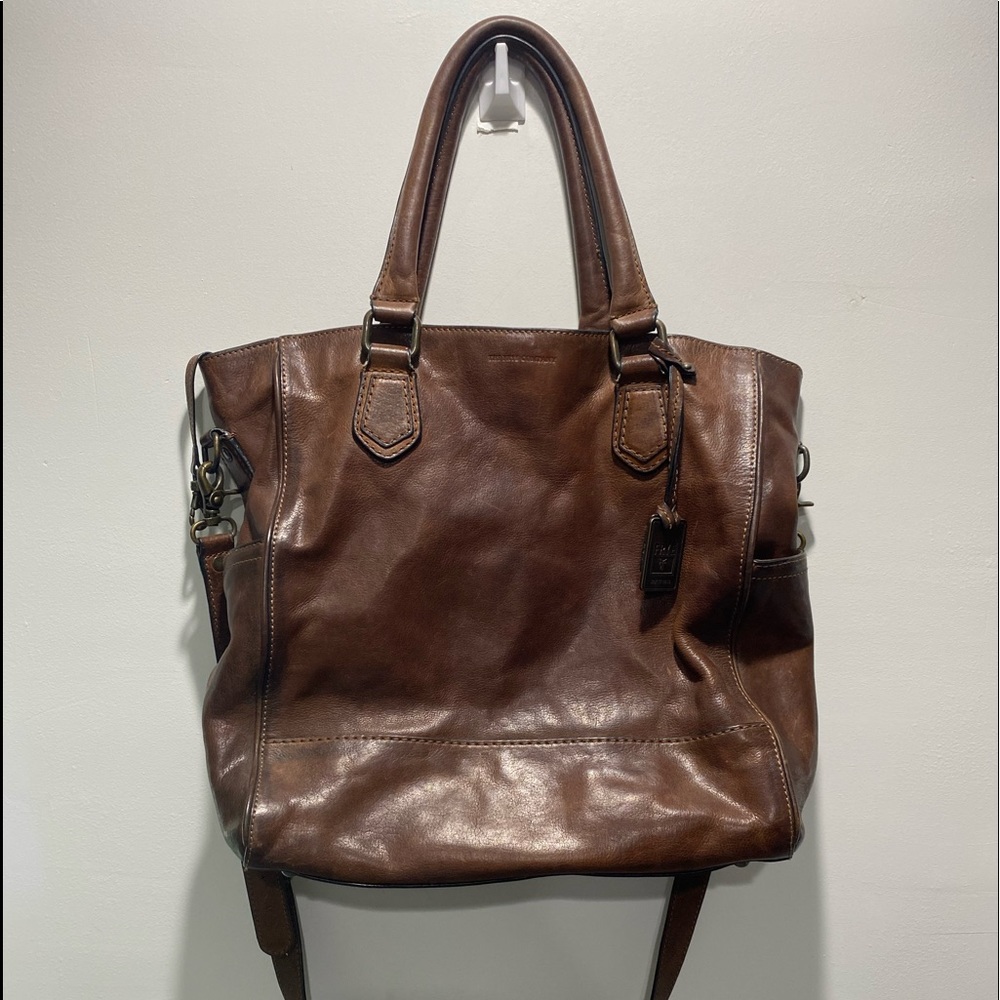 Frye Brown Leather Purse - shoulder bag